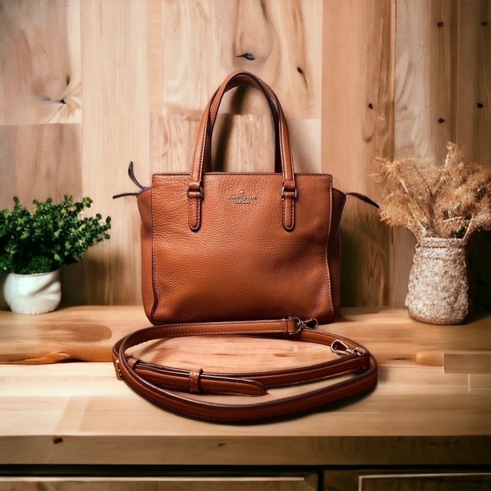 Kate Spade New York Jackson medium satchel crossbody gingerbread retails $342 